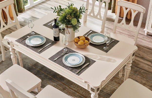 Stół obiadowy Stoły do ​​jadalni Colonial Drewno Design Classic Meble jadalnia Tabela