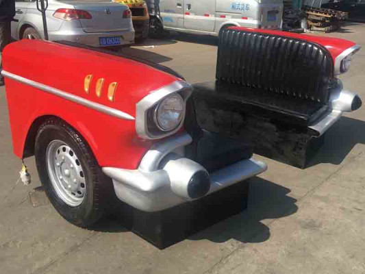 Podwójna Sofa Samochodowa Sofa Jadalnia Kanapa Meble Samochodowe USA Wyposażenie Dekoracja Model Skóra