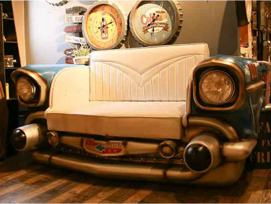 Sofa samochodowa Sofa Kanapa Diner Cadillac USA Dekoracja Ameryka Styl Meble Kanapy Sofy