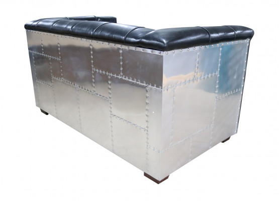 Prawdziwa skóra Sofa Dwumiejscowy SamolotFotel Podłokietnik AviatorFotel New LeatherFotel