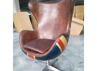 Krzesło LoungeFotel Vintage Krzesło obrotowe Szefa Kuchni Fotel Lounge Club Skóra Jack