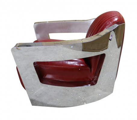 Vintage LederFotel Czerwony Prawdziwa skóra Retro Fotel Design ClubFotel aviator