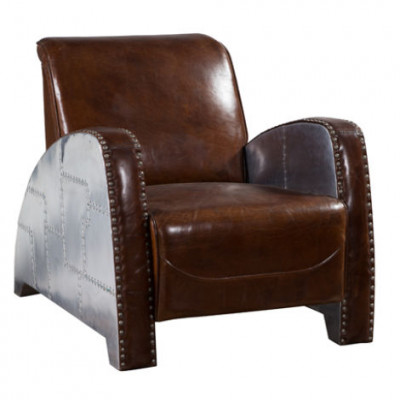 CocktailFotel Skóra Vintage LeatherFotel Fotel Aviator Lounge Club Meble Sofa