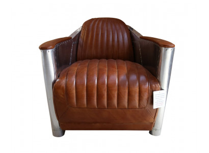 Sofa skórzana sofa kanapa podkładka sofy jednoosobowe kanapy samolot aviator aluminium