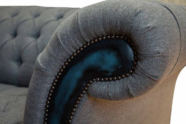 Sofa Chesterfield Podkładka Designerskie Kanapy Sofy Ustawić Trzyosobową Szarą
