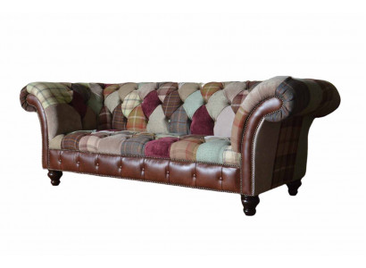 Poduszka na siedzisko sofy trzyosobowej Chesterfield Material Couch Modern Meble Nowość