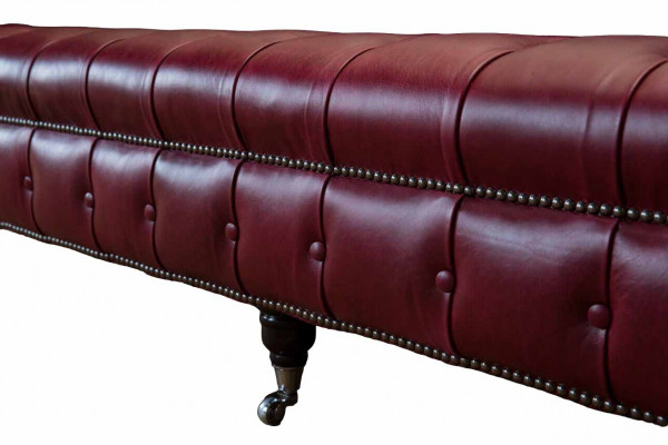 Nowoczesna Sofa 4 miejsce do siedzenia Luksusowe Klasyczne Sofy Skóra Chesterfield