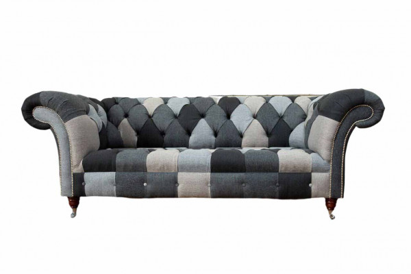 Nowoczesna sofa 3-miejscowa do siedzenia Chesterfield Trzyosobowa sofa do salonu Luksusowa kanapa w stylu