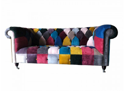 Chesterfield Sofa 3 miejsce do siedzenia Sofa Podkładka Sofy Kanapy Luxury Material Design