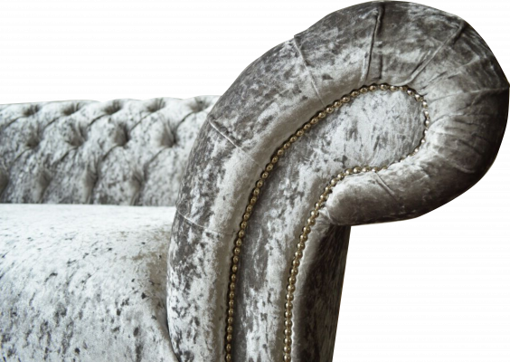 Sofa trzyosobowa Chesterfield kanapa Aksamit Podkładka sofy salonowa nowa
