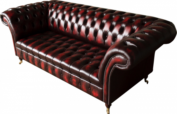 Chesterfield Skóra Sofa 3 miejsce do siedzenia Brown Designer Couch Luxury Podkładka Nowość