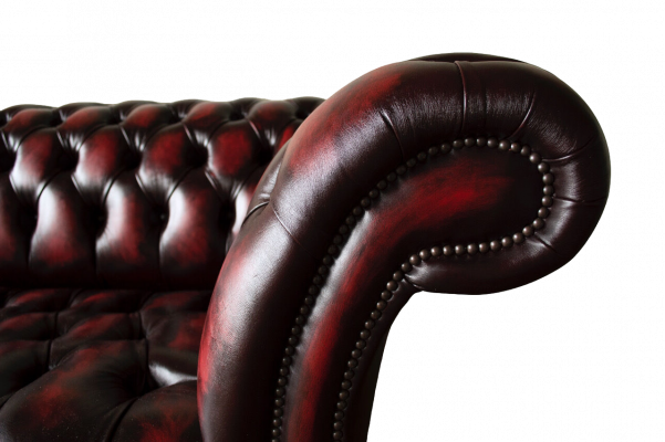 Chesterfield Skóra Sofa 3 miejsce do siedzenia Brown Designer Couch Luxury Podkładka Nowość