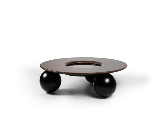Luksusowy Brązowy Okrągły stolik kawowy Living Room Design Meble Nowoczesne Meble