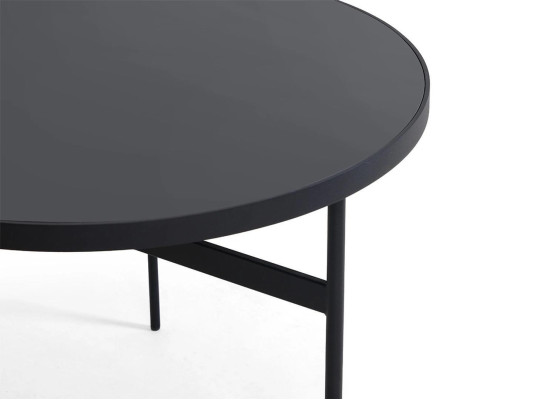 Nowoczesne Okrągłe Stolik New Luxury Czarny Meble Design Meble Drewno