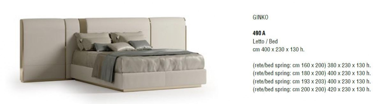 Podwójne łóżko Double Bizzotto Meble Łóżko Sypialnia Italian Meble bed Nowość