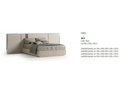 Podwójne łóżko Double Bizzotto Meble Łóżko Sypialnia Italian Meble bed Nowość