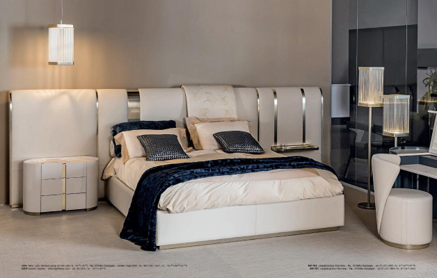 Luksusowe łóżko Włoski design Meble Sypialnia łóżko Double Marriage