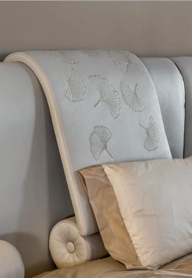 Luksusowe łóżko Włoski design Meble Sypialnia łóżko Double Marriage