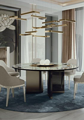 Luksusowy żyrandol żyrandol Lampa sufitowa Lampa sufitowa Designerska Lampa srebrna