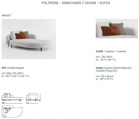Szezlong Meble z Bizzotto Lounge Sofa rozkładana Italian Meble Relaks Nowość