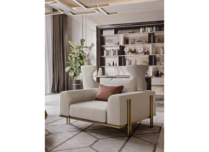 Fotel Meble do Salonu Meble z Naturalnego Drewna Fotel Soft Krzesło Design Bizzotto Nowość