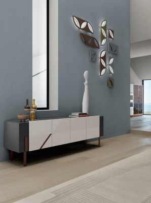 Kredens Włoskie Meble do Salonu Solidne drewno Szafa Luxury Design Nowość