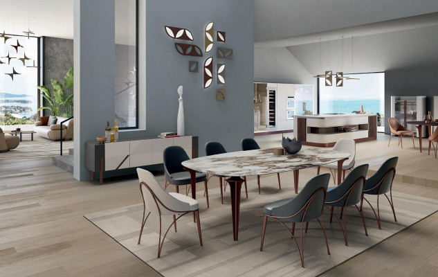 Kredens Włoskie Meble do Salonu Solidne drewno Szafa Luxury Design Nowość