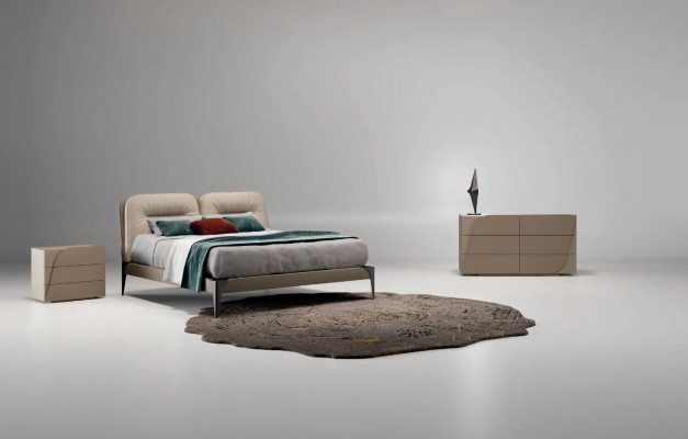 Łóżko Meble Podwójne łóżko Natural Wood Sypialnia Meble Design łóżko Włochy Luxury