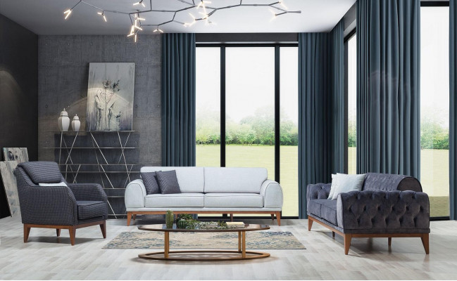 Sofa 3-osobowa Siedziba Sofy Włókiennicze Design Sofa Meble Nowa Kanapa Trzyosobowa Nowa