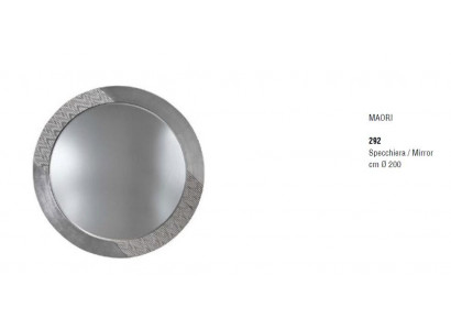 Klasyczny połysk ścienny Design Silver Lustro New Okrągły połysk ścienny New