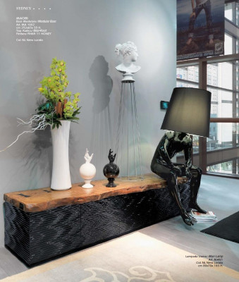 Lampa podłogowa do salonu Lampa stojąca XXL design Lampa rzeźba figurowa nowa