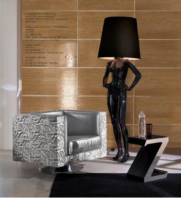 Lampa podłogowa do salonu Lampa stojąca XXL design Lampa rzeźba figurowa nowa