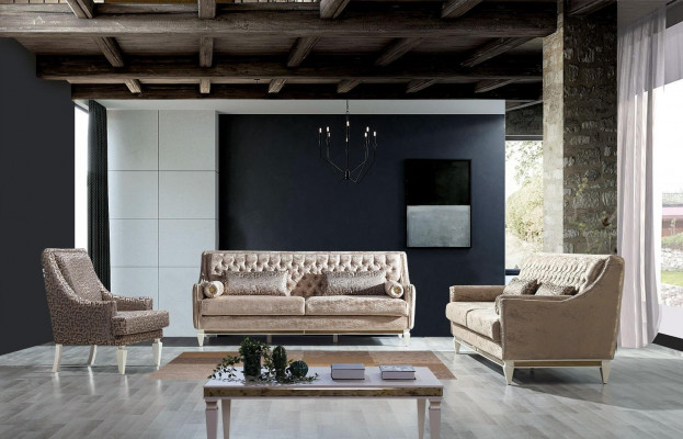 Brązowy salon tapicerowany Fotel Designerskie meble hotelowe jednoosobowe Lounge