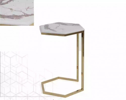 Stolik salon meble materiał stal nierdzewna złoto Stal nierdzewna design