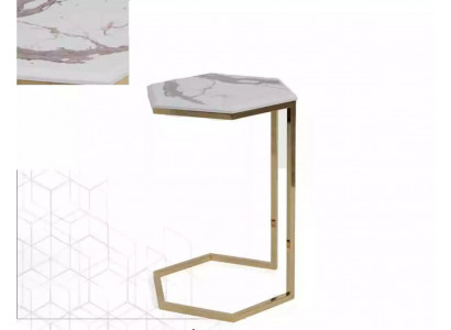 Stolik salon meble materiał stal nierdzewna złoto Stal nierdzewna design