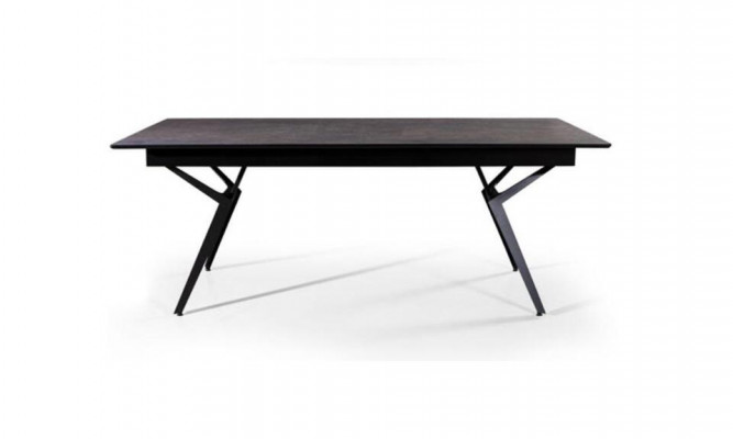 Możliwość przedłużenia Stół obiadowy stół do jadalni stół kuchenny Drewno Czarny Tabela