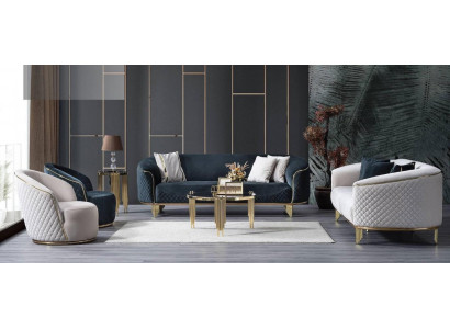 Designerski zestaw sof 4-częściowy Sofy do salonu 3 Siedziba Couch Fotel Nowoczesny design