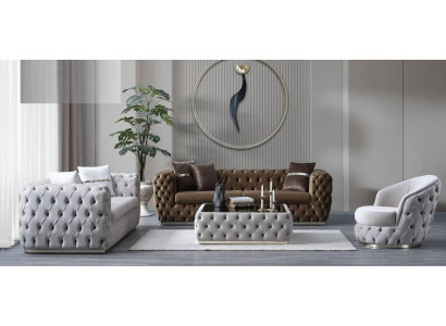 Luksusowy Zestaw sofowy 3+3+1 miejsce do siedzenia Zestaw Design Sofa Podkładka Modern Ustawić