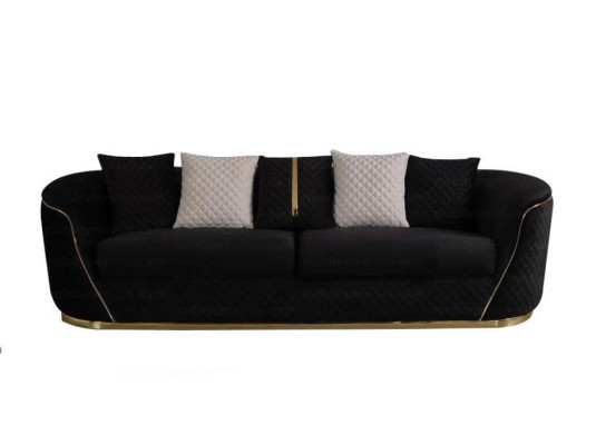 Designerskie 3 miejsce do siedzenia Sofa Luksusowe Drewno Meble Włókiennicze Meble tapicerowane Couch Material
