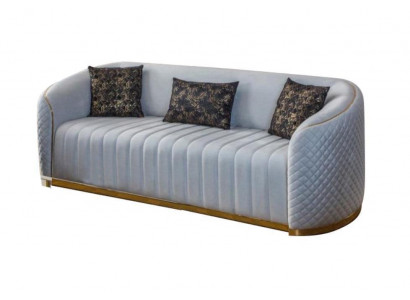 Sofa Luksusowy Salon Nowoczesny Trzyosobowy Meble Sofa 3 miejsce do siedzenia Drewno Włókiennicze