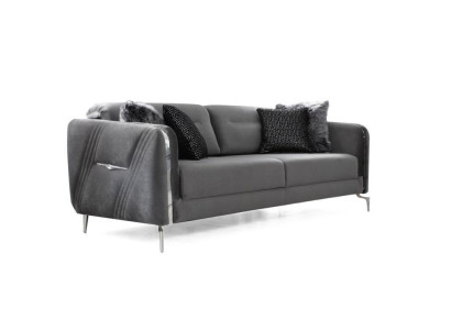 Luksusowa Sofa Trzyosobowa Nowoczesna Podkładka Włókiennicza 3 miejsce siedzące Salon 235cm