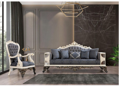 Zestaw sofowy Zestaw sofowy 3+1 osobowy designerskie sofy Podkładka kanapy Sofa klasyczna Relaks nowa