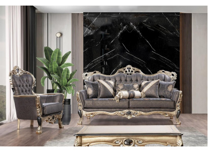 Zestaw sofowy Zestaw sofowy 3+1 osobowy designerskie sofy Podkładka kanapy Sofa klasyczna Relaks nowa