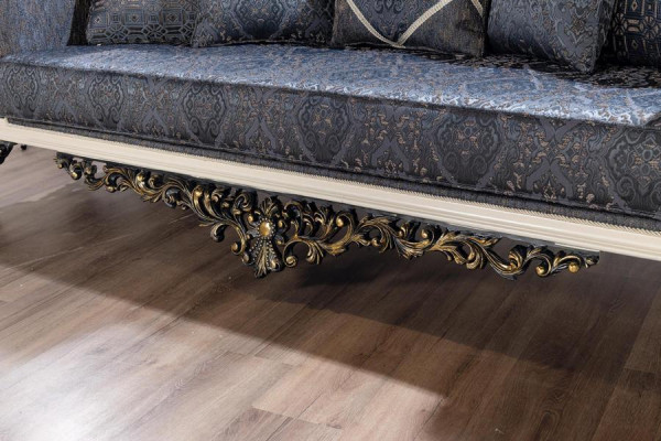 Luksusowa Sofa 3-miejsce siedzące Stof Salonowy Klasyczny Design Sofy Podkładka Kanapy Nowa