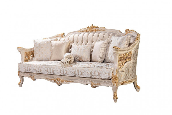 Chesterfield 3 miejsce siedzące Designerska Sofa Luksusowa Podkładka Sofy Kanapy Materiał Włókienniczy Nowy