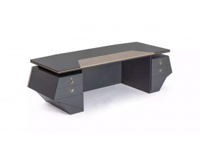 Luksusowe biurko gabinetowe Tabela xxl 260x100 Designerskie meble Nowoczesne stoły
