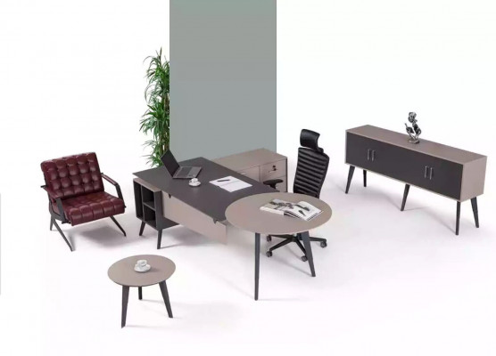 Nowoczesny zestaw biurowy Gabinet Kompletne designerskie meble Biurko