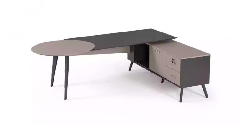 Nowoczesny zestaw biurowy Gabinet Kompletne designerskie meble Biurko