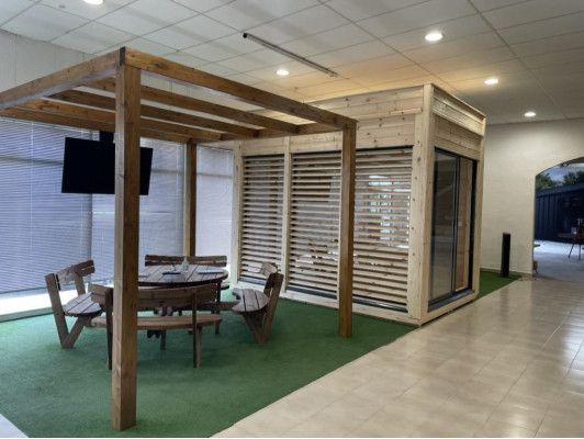 Sauna Drewno Woodpro Sauna ogrodowa Drewniana Sauna Zewnętrzna Sauna sucha 345x245x318