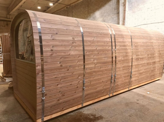 Sauna drewniana Sauna zewnętrzna Drewno Drewno sosnowe Domek z sauną Domek z sauną